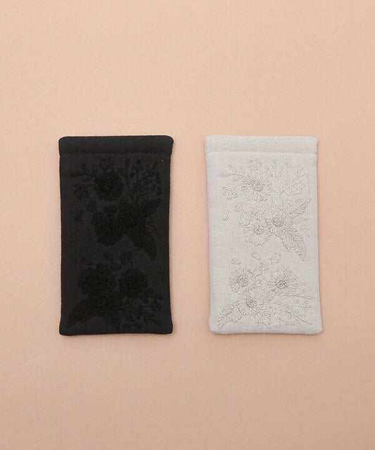 手工刺繡眼鏡收納袋